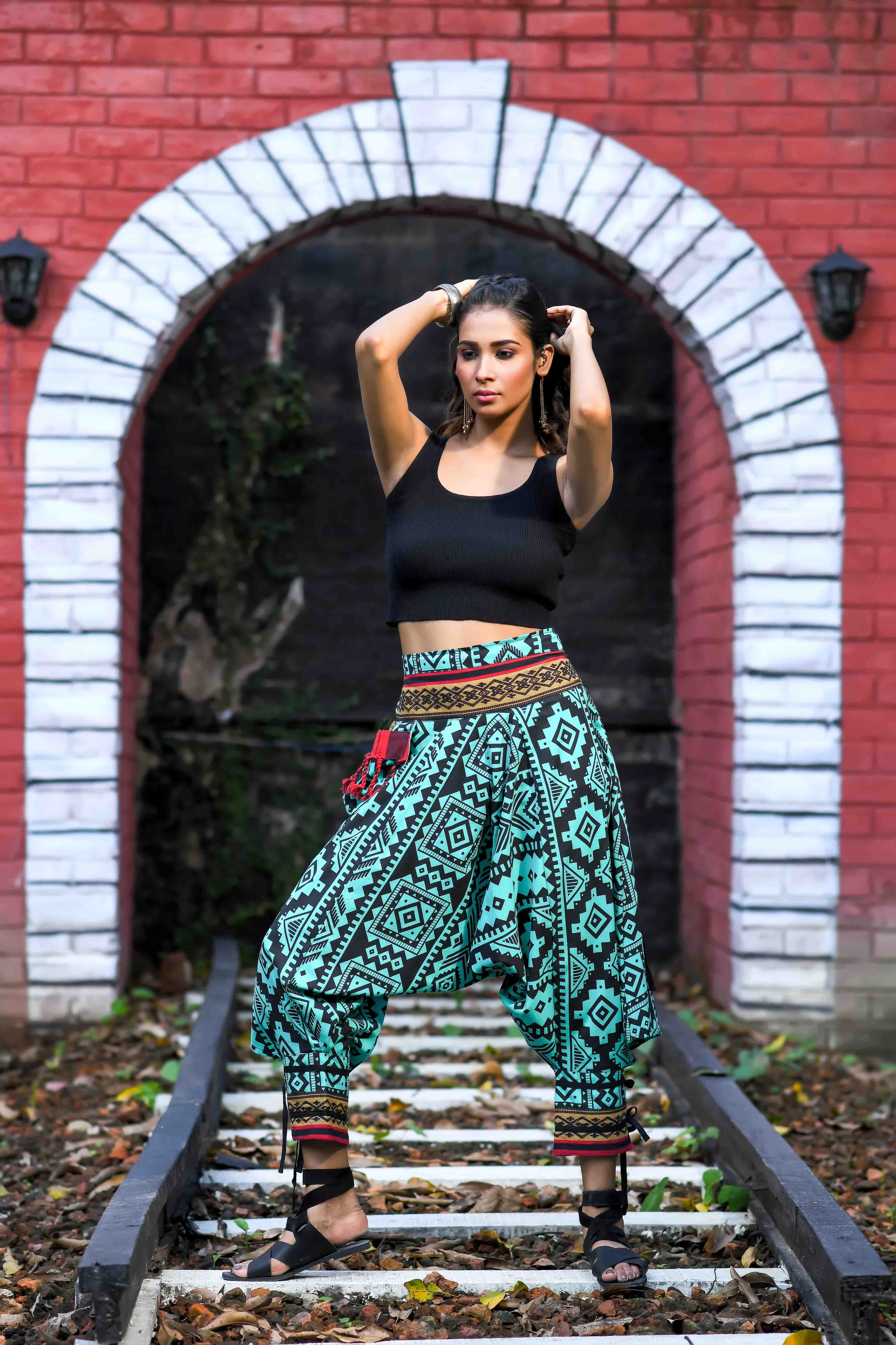 Turquoise Prince Unisex Harem Pant