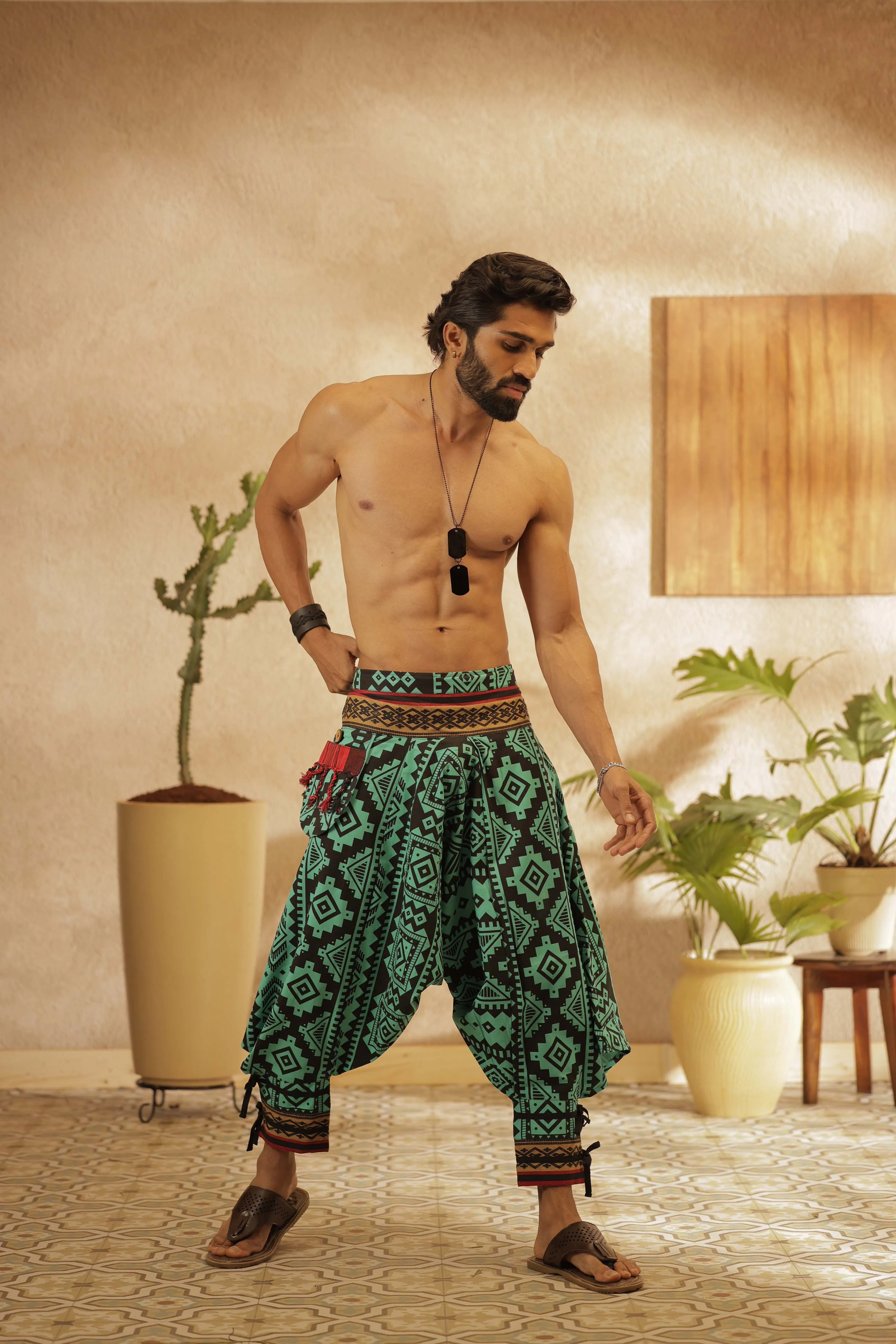 Turquoise Prince Unisex Harem Pant